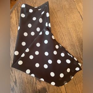 Gap Brown polka dot tea length skirt